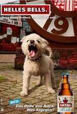ASTRA BIER WERBUNG " HELLES