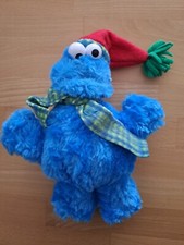 Plüsch Sesamstrasse Sesame Street Krümelmonster ca. 26cm Blau Kekse Cookie 2005