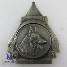 Vintage Medaille "ROYAL CLUB CANIN DU HAINAUT" Belgien Schäferhund (2548EB)