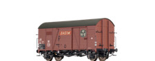 Brawa 47974 Güterwagen Gms 30 "Eheim Esslinger Elektrospielwaren” der Brit-US-Zo