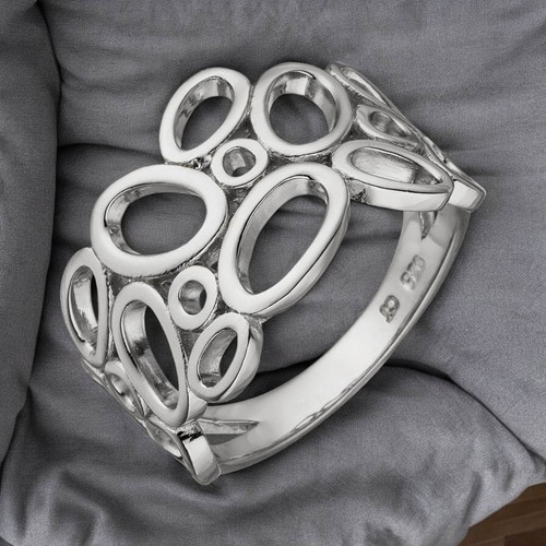 Damen ring breit 925 - damen, sterling
