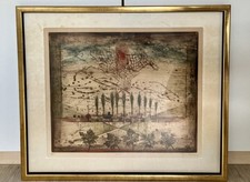 René Carcan / OASIS /63 x 53 cm Farbaquatinaradierung, handsigniert / Limitiert