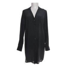 Equipment, Blusenkleid, Größe: S, Schwarz/Weiß, Seide, Gepunktet, Damen #Wxm