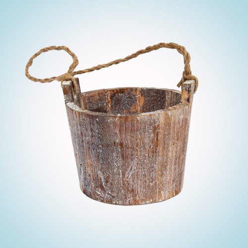 Hangable wood fleshy flower - hangable,
