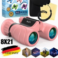 Fernglas für Kinder Kinderfernglas 8x21, Binocular Teleskop Kinderfernglas Rosa