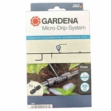 GARDENA Micro-Drip-System T-Stück (13204-20) 13mm 1/2" 4,6mm 3/16" Inh. 5 Stück