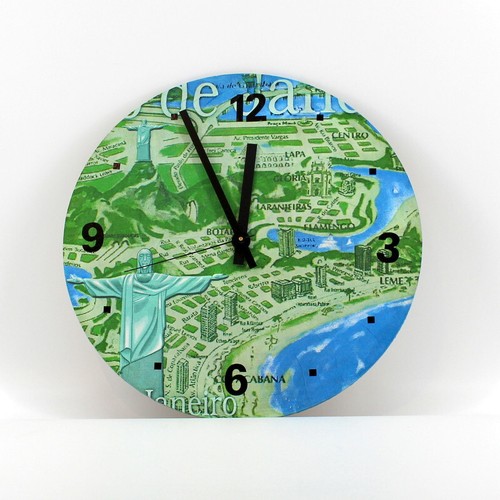 Wanduhr motiv rio janeiro - wanduhr,