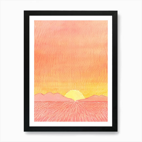 Sonnenuntergang kunstdruck - sonnenuntergang,
