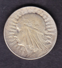 Polen Silbermünze 5 Zl 1934 Jadwiga
