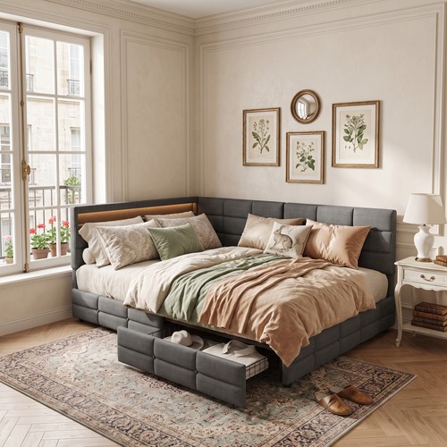 Tagesbett mit led - tagesbett,