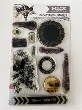 Silikonstempel Clear Stamps Hobby Sammel Auflösung Blume Danke