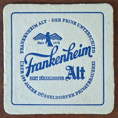 Bierdeckel frankenheim alt - |,