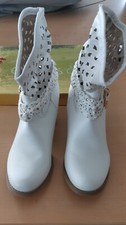 Stiefelette weiß damen neu - stiefelette,