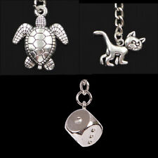 Schlüsselanhänger mit Anhänger Katze Schildkröte Würfel NEU