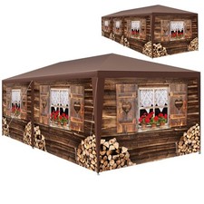 Pavillon wasserdicht Campingzelt Seitenteile abnehmbar Bierzelt Gartenpavillon