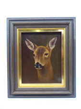 Ölgemälde Reh von Rudolf