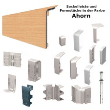 HZ SLF 2000 Sockelleiste und Zubehör Heizungsrohrverkleidung Fußleiste Ahorn