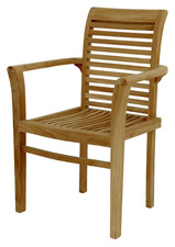 2 Teak Gartensessel Stapel 71