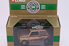 CORGI TOYS *  AUSTIN COOPER  * 50TH ANNIVERSARY * 24CT GOLD PLATED * 1:36 * OVP