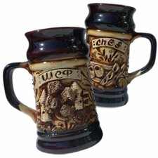Bierkrug aus Keramik Bier 0,7 L Maßkrug Keramikkrug Sauna Баня Кружка Пиво Chef