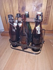 6 alte Bierflaschen im