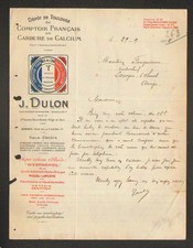 TOULOUSE (31) COMPTOIR FRANCAIS de CALCIUM CARBURE "J. DULON" im Jahr 1924