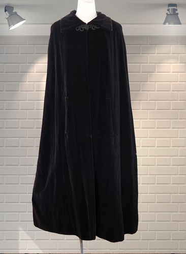Vintage samt oper cape - samt,