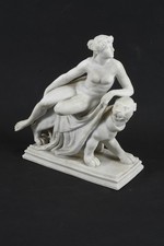 N92E68- Porzellan Figur Ariadne auf dem Panther