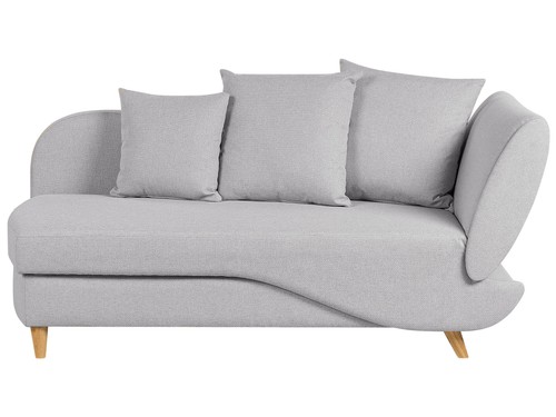 Chaiselongue leinenoptik grau - chaiselongue,