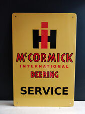 IHC Mc Cormick Service Traktor Blechschild Oldtimer Trecker Schlepper NEU Deerin