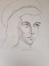 Alte Zeichnung Bleistift auf