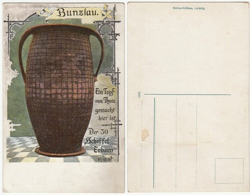 Litho bunzlau schlesien um - ak,