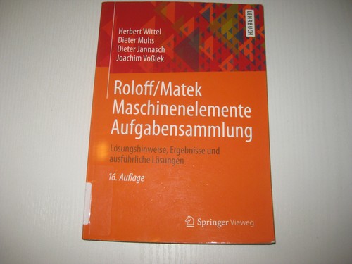 Roloff matek maschinenelemente - roloff/matek,