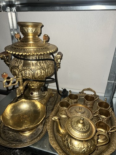 Messing kaffee teegeschirr - kaffee-,