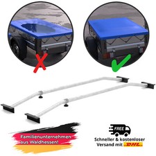 2x Anhänger Planenbügel 100-145 cm | Alu Bügel für Flachplane | Flachplanenbügel