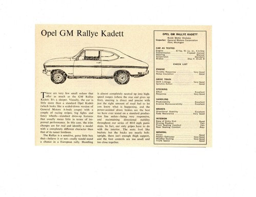 1968 opel rallye kadett - gm,