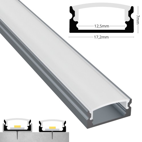 Flaches aluminium profil - flaches,