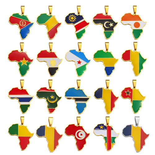 Afrika karte anhänger - afrika,