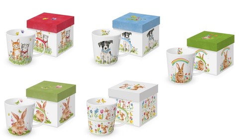 Kaffeebecher katze hund o - kaffeebecher, katze,