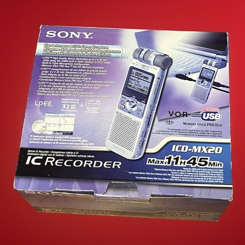 Sony icd mx20 - mx20, stereo