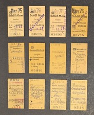 Edmondsonsche Fahrkarten 1975