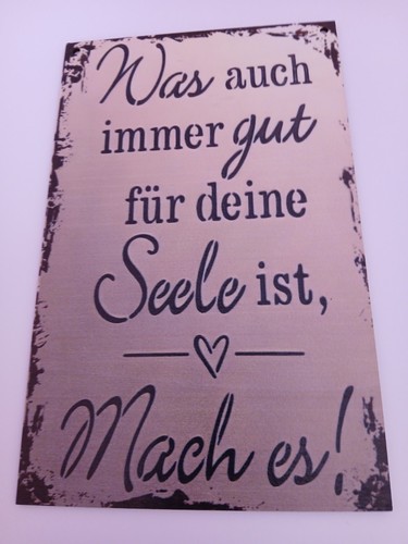 Holzschild mit spruch - holzschild,