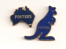 Zwei Verschiedene Brauerei Foster`s (Australien) Bier Pins