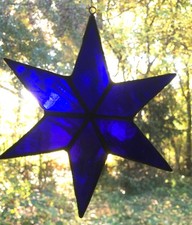 Tiffany Stil Glasstern • Fensterbild • Stern • Glas Dekoration • Handarbeit