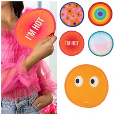 Fächer faltbar Frisbee PopUp Handfächer Fisura Statement Hochzeit Festival bunt