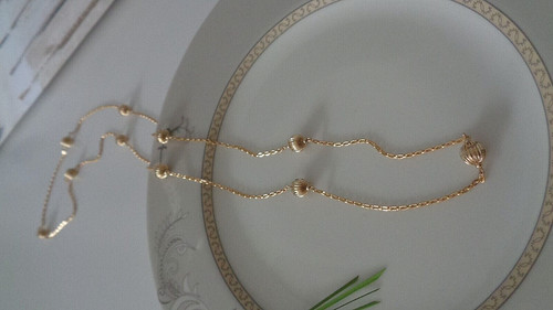 Lange gold kette mit kugeln - lange,