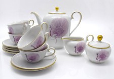 C.T. Altwasser / Hutschenreuther Mokka Service 15tlg. 6 Pers.1950/60er Pfau 1623