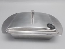 Zack,Edelstahl Butterdose mit Deckel 