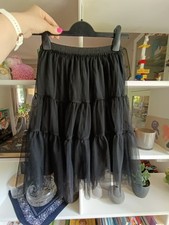 * Zara * langer Rock mit Tüll & Glitzer Fest Party Gr. 164 * Neu!!