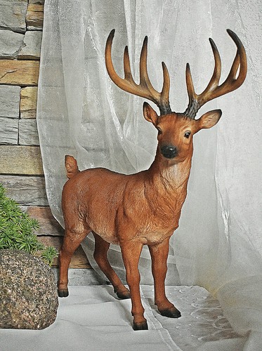 Hirsch groß braun 36cm - ❀,
